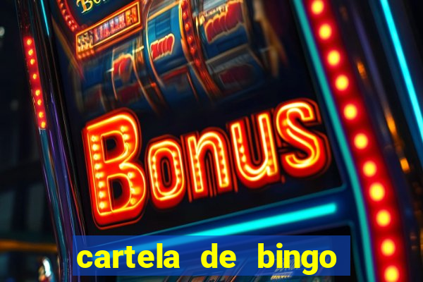 cartela de bingo cha de bebe